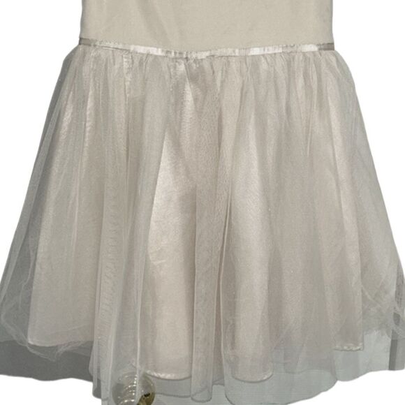 Cat & Jack Girls Cream Tulle Dress(Size L 10/12) - Picture 3 of 7